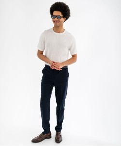 Pantalon de costume en viscose texturée homme